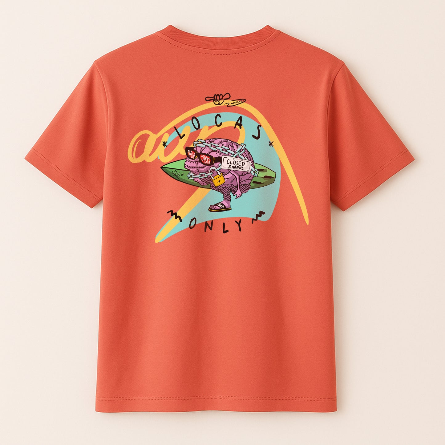 Camiseta orgánica unisex surf